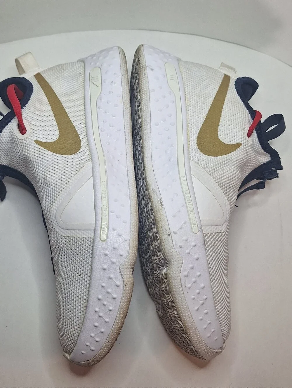Nike PG 4 USA White Obsidian Navy Blue University Red Men's Size US 8 Basketbal